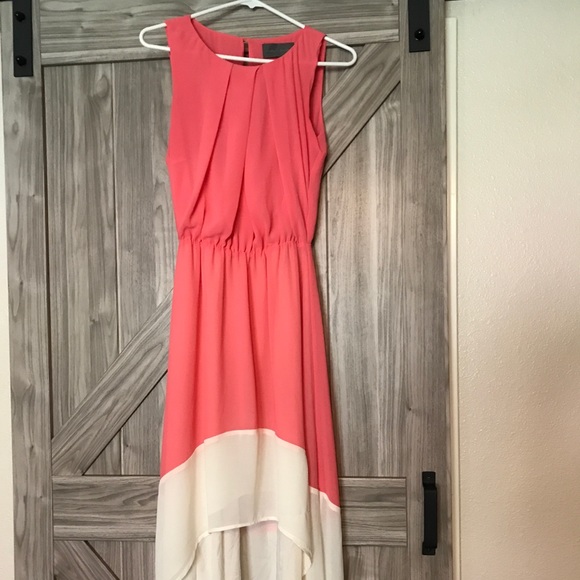 Sunday in Brooklyn Color Block High-Low Dress - Picture 1 of 7